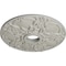 Ekena Millwork Norwich Ceiling Medallion (Fits Canopies up to 4 1/2"), 18"OD x 3 1/2"ID x 1 3/8"P, Pot of Cream CM18NOPCF - alternate 3